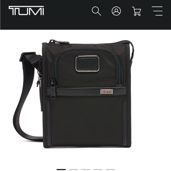 Alpha Tumi Pocket bag small ballistic nylon travel black - Picture 1 of 4